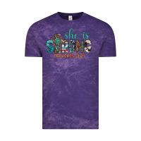 Cloud Purple she is strong Vintage Tee - Artiststas