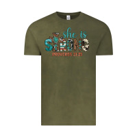 Vintage Olive she is strong Vintage Tee - Artiststas