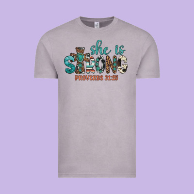 She Is Strong Vintage Tee Designed By Artiststas