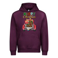 Mauve Wine merry christmas truck Urban Hoodie - BarkalooDesign