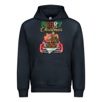 Navy merry christmas truck Urban Hoodie - BarkalooDesign