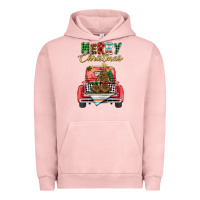 Pigment Salmon merry christmas truck Urban Hoodie - BarkalooDesign