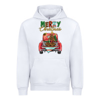 White merry christmas truck Urban Hoodie - BarkalooDesign
