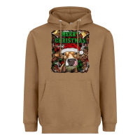 Toasted Coconut merry christmas heifer with cowbells Heavyweight Hoodie - RanaPortraitStore