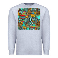 Western Turquoise Thunderbird Seamless Pattern Premium Sweatshirt | Teevron