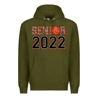 Army Green senior basketball Premium Hoodie - AdoDesignShop