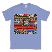 Colony Blue cowhide leopard serape Classic Tee - RanaPortraitStore