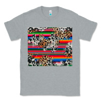 Heather Grey cowhide leopard serape Classic Tee - RanaPortraitStore