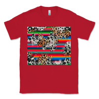 Red cowhide leopard serape Classic Tee - RanaPortraitStore