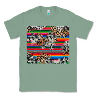 Sage cowhide leopard serape Classic Tee - RanaPortraitStore