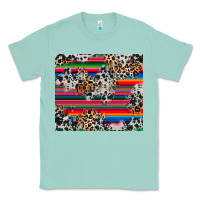 Seafoam cowhide leopard serape Classic Tee - RanaPortraitStore
