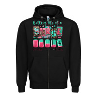 Black battery life of a nurse Zipper Hoodie - RanaPortraitStore