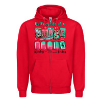 Red battery life of a nurse Zipper Hoodie - RanaPortraitStore