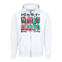 White battery life of a nurse Zipper Hoodie - RanaPortraitStore