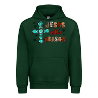 Forest Green jesus is the reason for this season christmas Urban Hoodie - Jasminsmagicworld
