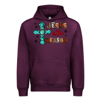 Mauve Wine jesus is the reason for this season christmas Urban Hoodie - Jasminsmagicworld