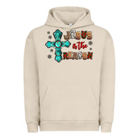 Pigment French Oak jesus is the reason for this season christmas Urban Hoodie - Jasminsmagicworld