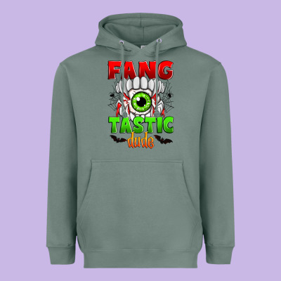 Fang Tastic Dude Heavyweight Hoodie Designed By Zillion Design Studio