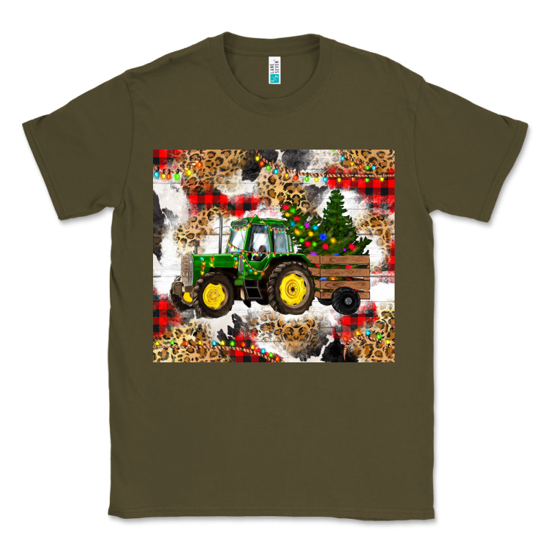 Christmas Farm Tractor Classic Tee by RanaPortraitStore | Teevron