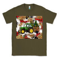 Army Green christmas farm tractor Classic Tee - RanaPortraitStore