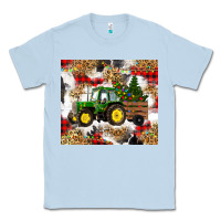 Dusty Blue christmas farm tractor Classic Tee - RanaPortraitStore