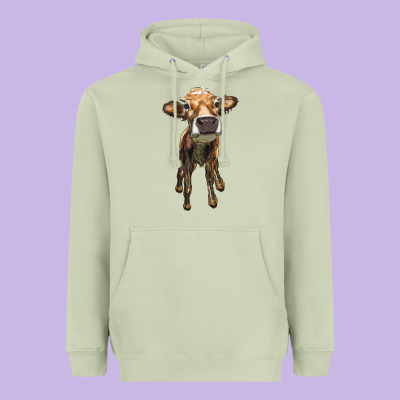 Heifer Cow Heavyweight Hoodie Designed By Ranaportraitstore