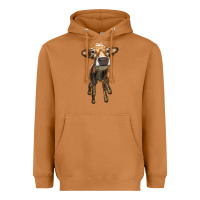 Meerkat heifer cow Heavyweight Hoodie - RanaPortraitStore