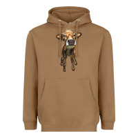 Toasted Coconut heifer cow Heavyweight Hoodie - RanaPortraitStore