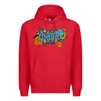Red western cowgirl and sunflower with hat and cowhide leopard Premium Hoodie - Artiststas