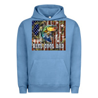 Pigment Pebble Blue Western Reel Cool Dad Bass Urban Hoodie - LillyAllenDesigns