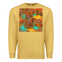 Antique Gold western skeleton seamless pattern Premium Sweatshirt - HRA Design Shop