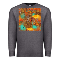 Charcoal Heather western skeleton seamless pattern Premium Sweatshirt - HRA Design Shop