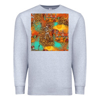Heather Grey western skeleton seamless pattern Premium Sweatshirt - HRA Design Shop