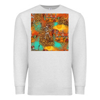 Oatmeal Heather western skeleton seamless pattern Premium Sweatshirt - HRA Design Shop