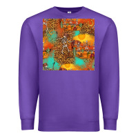 Purple western skeleton seamless pattern Premium Sweatshirt - HRA Design Shop
