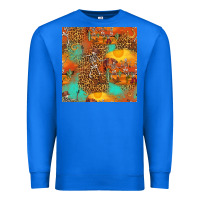 True Royal western skeleton seamless pattern Premium Sweatshirt - HRA Design Shop