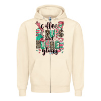 Sandshell coffee scrubs and rubber gloves Zipper Hoodie - RanaPortraitStore