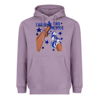 Lavender I Have Two Moods Royal Blue Sneakers Afro Girl Heavyweight Hoodie - texasbilliewilder