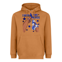 I Have Two Moods Royal Blue Sneakers Afro Girl Heavyweight Hoodie | Teevron