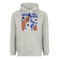 Moon Dust I Have Two Moods Royal Blue Sneakers Afro Girl Heavyweight Hoodie - texasbilliewilder