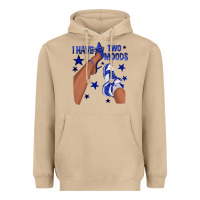 Mushroom I Have Two Moods Royal Blue Sneakers Afro Girl Heavyweight Hoodie - texasbilliewilder