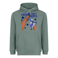Sage I Have Two Moods Royal Blue Sneakers Afro Girl Heavyweight Hoodie - texasbilliewilder