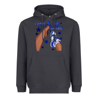 Smoke I Have Two Moods Royal Blue Sneakers Afro Girl Heavyweight Hoodie - texasbilliewilder