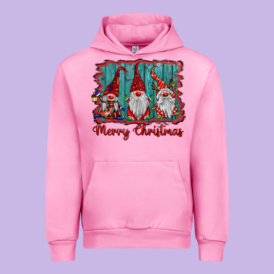 Merry Christmas Gnomes Urban Hoodie Designed By Barkaloodesign