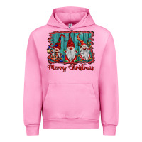 Fuchsia Pink merry christmas gnomes Urban Hoodie - BarkalooDesign