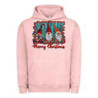 Pigment Salmon merry christmas gnomes Urban Hoodie - BarkalooDesign