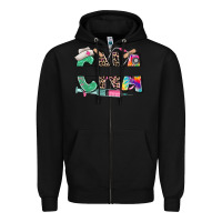 Black custom name cna nurse Zipper Hoodie - RanaPortraitStore