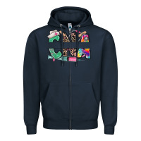 Navy custom name cna nurse Zipper Hoodie - RanaPortraitStore