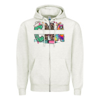 Oatmeal Heather custom name cna nurse Zipper Hoodie - RanaPortraitStore