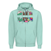 Seafoam custom name cna nurse Zipper Hoodie - RanaPortraitStore